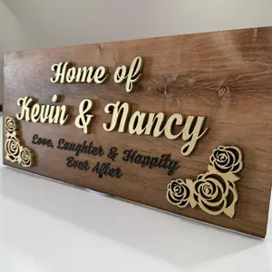 Personalized 3D Name Sign - Customizable with Unique Text & Color Options - Ideal for Name Bows and Personalization Decor Decorative Or House name plates