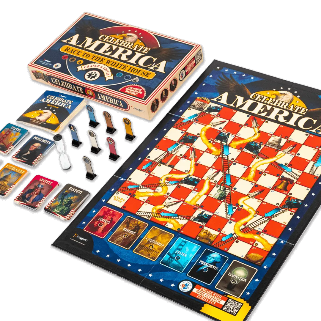 Race to The White House Board Game - Celebrate America, Made in the USA