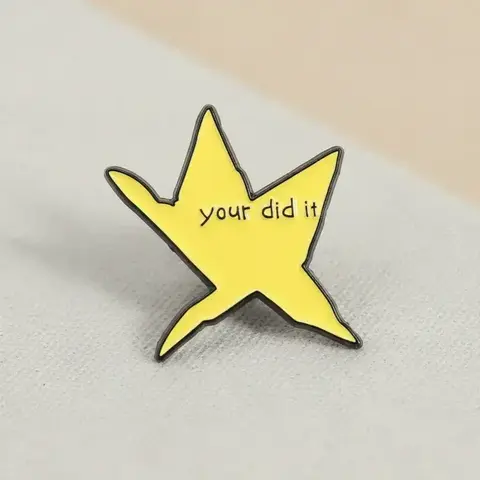 Star Shaped Brooch, Creative Star Design Brooch, Fashion Accessories for Women & Men, Cute Enamel Lapel Pin, Alloy Brooch Pin Clip Suitable for Backpacks, Jeans, Scarves, Hats Decoration, Jewelry