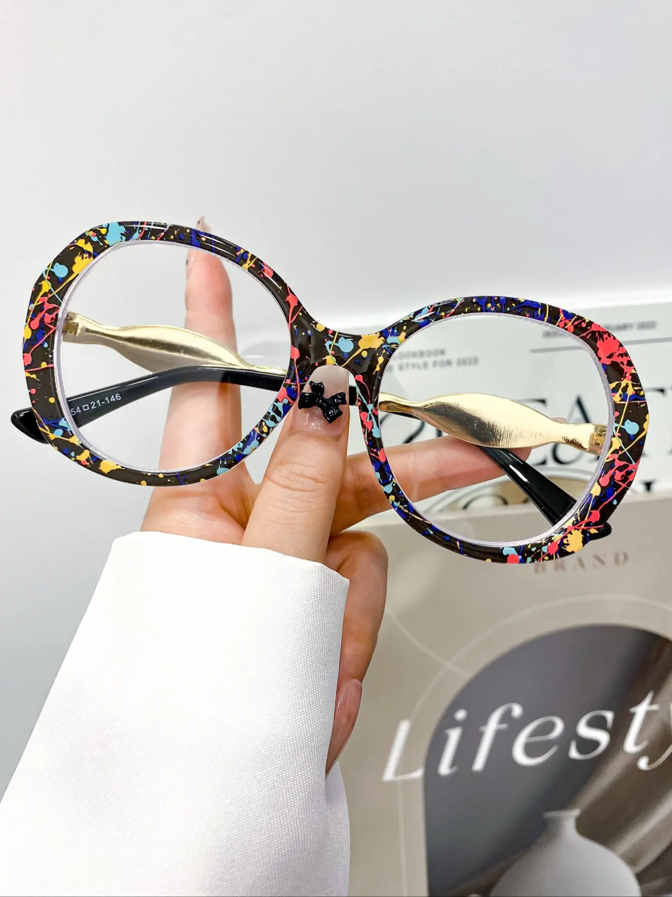 New Fashion Retro Vintage Oval Flat Mirror Glasses, High Quality Stylish Trendy Unisex Streetwear Eyewear, Daily Wear Decorative Sunglasses, Trendy Beach Eyewear, Lightweight Eyewear, Trendy Casual Eyeglasses, Decoration Eyewear, Fashion Accessory Eyewear