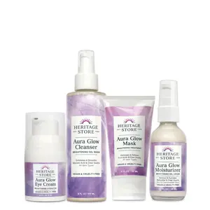 Aura Glow Treatment Collection Lightweight Face Mask, Glycolic Cleanser-Infused, Moisturizing, Smooth-Skin Skincare Product