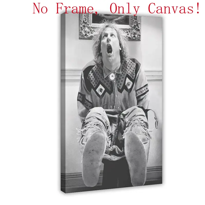 Funny Bathroom Movie Photo Print - Vintage Black & White Waterproof Woody Artistic Wall Decor, 16x24inch(40x60cm) Unframed Posters & Prints for Classroom, Office, Home Supplies Gift for Him, Frames, Nursery