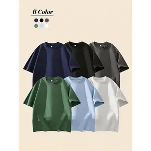 Women And Men's 3PCS 100% cotton Crew Neck T-Shirts Set - Soft Loose Fit Navy Gray Black Tees for Casual Daily Wear