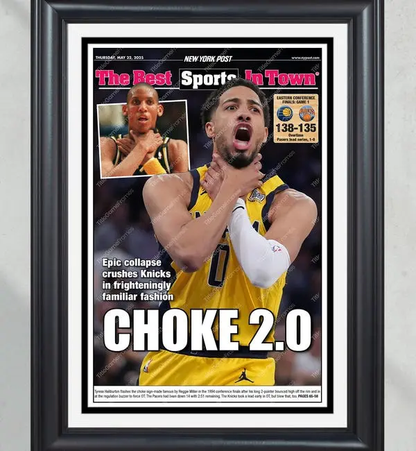 2025 Tyrese Haliburton 'Choke 2.0' – Pacers vs. Knicks Game 1