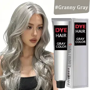 Hair Dye Shampoo 3 in 1 for Women & Men, Rich Silver Gray Root-to-Tip Coloring with Natural Extracts, 3-4 Weeks Lasting Smooth Shiny Finish, Easy Home Use for All Hair Types