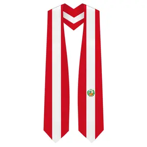 Peru Graduation Stole - Peruvian Flag Sash