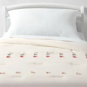 Toddler Pom Kids' Comforter Cream - Pillowfort