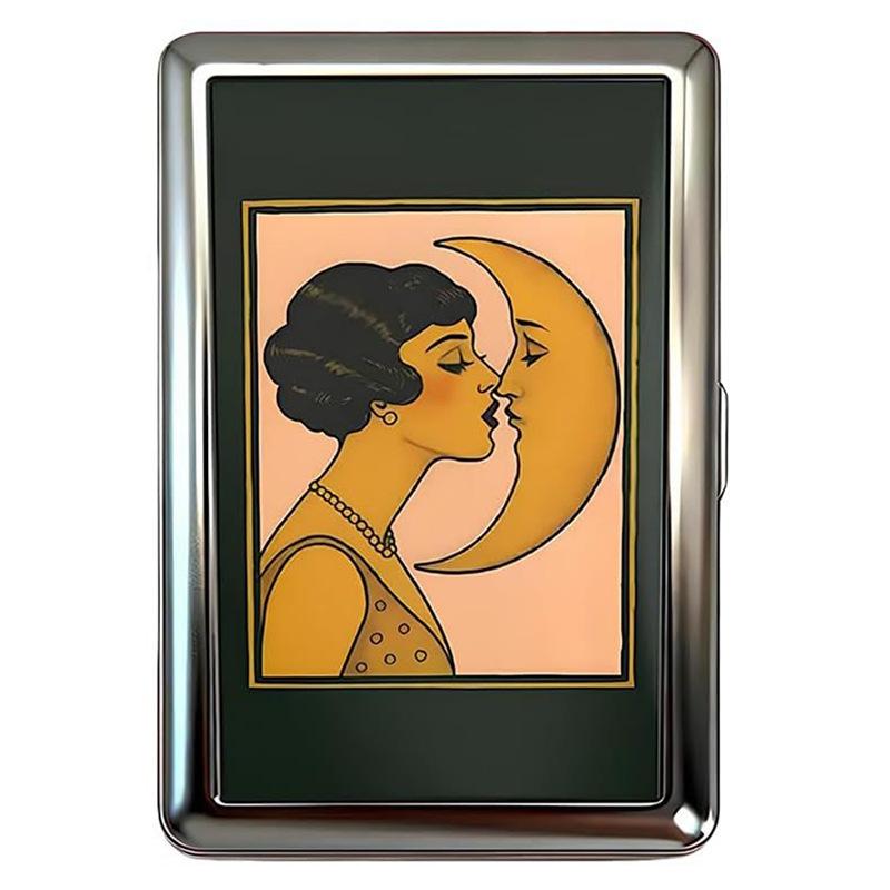 Vintage Versatile Metal Card Cash Case Portable Organizer for Cards Cash and Small Essentials