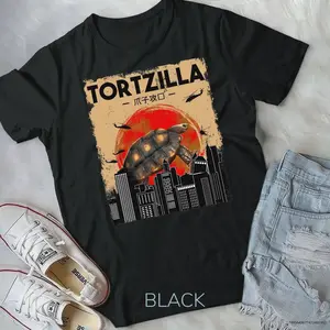 Tortoise Tshirt, Tortzilla Shirt, Funny Turtle Shirt, Turtle Unisex T-shirt