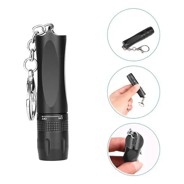 Mini Clip-On LED Nightlight, Waterproof ABS Plastic Keychain Torch for Backpacks & Everyday Carry, Handy Gift for Friends, Family, Led Light, Outdoor Ready, Adventure Torches, Camping, Co-Workers, Compact Emergency Light Torches