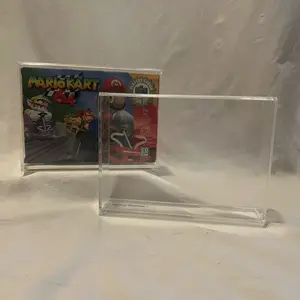 Acrylic Display Case for Nintendo 64 & SNES Video Games Protective Case for Collectors