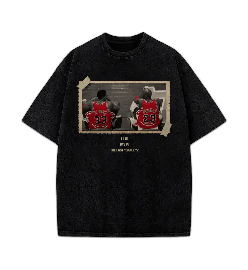 Chicago The Last Dance Vintage MJ & Pip T-Shirt Crewneck Cotton,men's t shirts,graphic shirts,humor graphic tee,cotton graphic tees, funny graphic tee,vintage shirts,good graphic tees,book merch,men's summer t shirts, kmfdm shirt