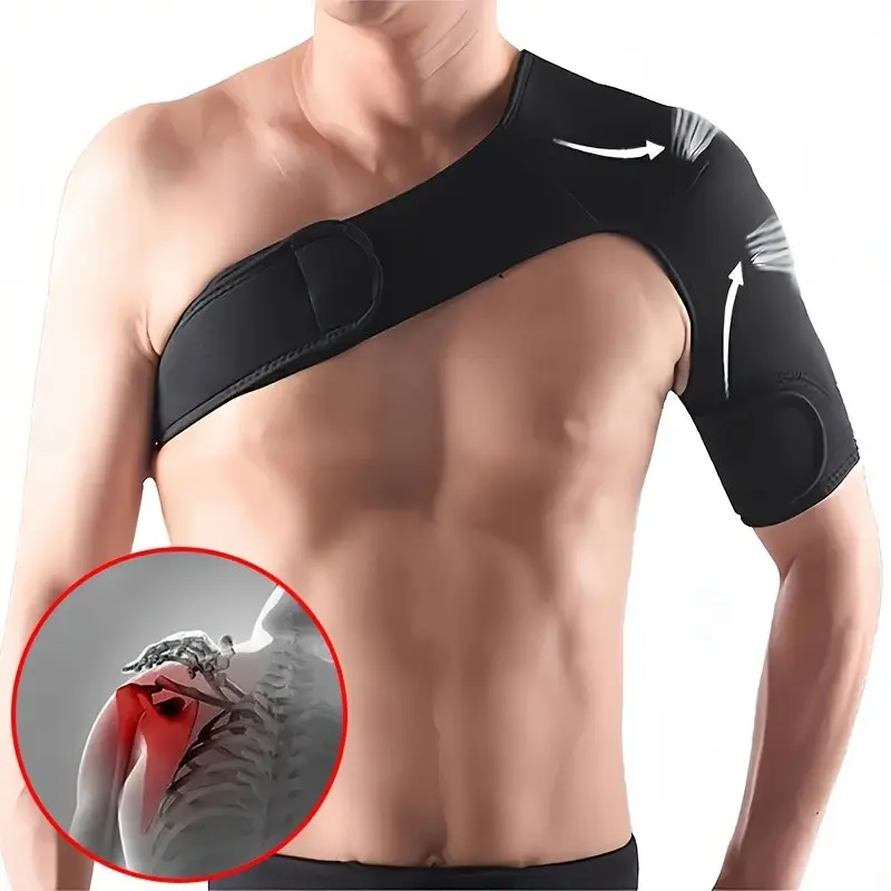 Adjustable Shoulder Support Pads for Men & Women, Adjustable Padded Shoulder, Pressure Relief Design, Ideal for Outdoor Fitness, Running, Basketball Sports Equipment, Shoulder Corrector