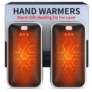 AI Hand Warmers Rechargeable 2 Pack, AI Smart Chips Electric Hand Warmers, Portable Pocket Heater, Gifts for Christmas, Outdoor, Hunting, Golf, Camping Accessories