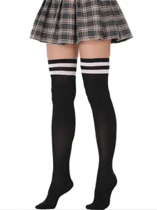 Women's High-Top Socks Striped Design Y2K Style Multifunctional Fashion Shoe Accessories Slim-Fitting All Seasons