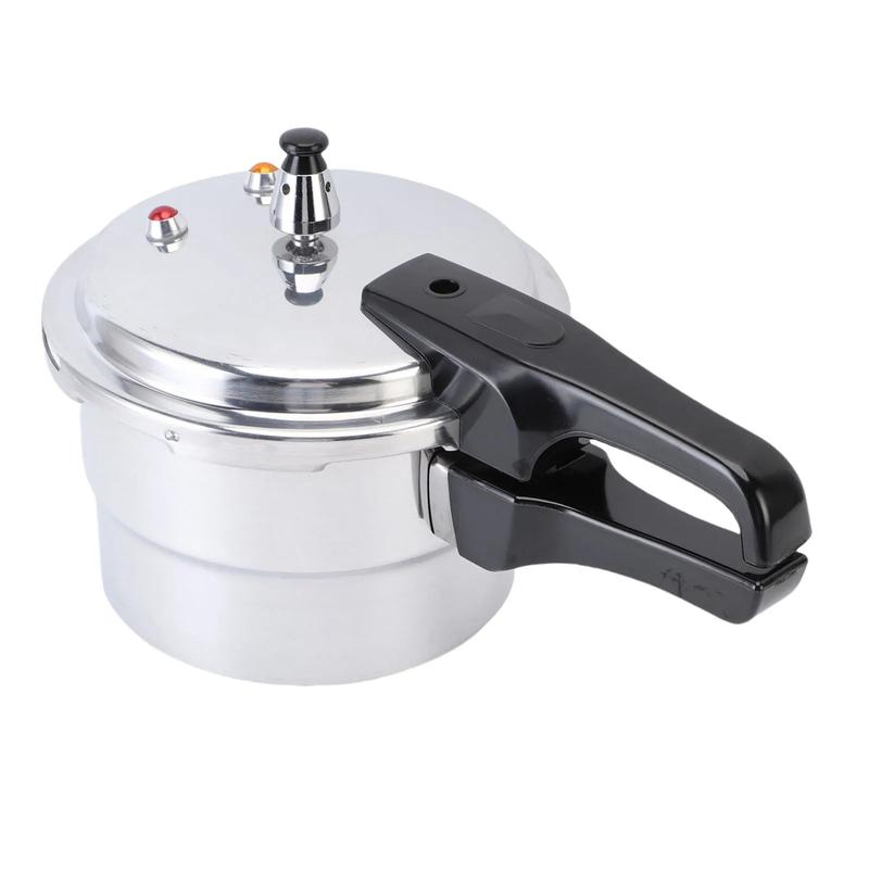Pressure Cooker With Steam Rack for Kitchen 3L Explosion Proof Aluminium Alloy Safety Stovetop Fast Cooking Canning Cooker Pot