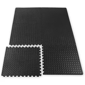 Interlocking sports MATS, square puzzle foam tiles, are very suitable for home gym fitness MATS, and can be used in garages, basements, and children's/baby play areas for multiple purposes