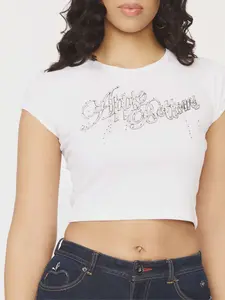 Chain Reaction Baby Tee - White