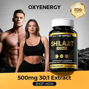 Oxyenergy Himalayan Resin Complex, 500mg High Strength, Natural Vitality & Endurance Support, 60 Vegetarian Capsules Ancient Himalayan Resin for Daily Energy, Stamina & Strength Man