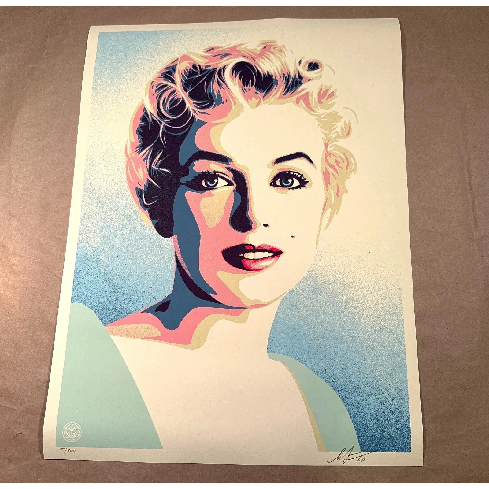 Shepard Fairey Marilyn Sunrise Signed Numbered Screen Print 335/500 OBEY 2026