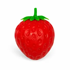 Super Strawberry Squishy, Cream Scented Fruit Stress Relief Toy, Jumbo Realistic Strawberry Squeeze Toy for Adults, Sensory Fidget for Anxiety Relief, Office Desk Decor