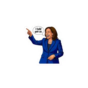 I Told You So! | Kiss-Cut Sticker, Speech Bubble 'I told you so'