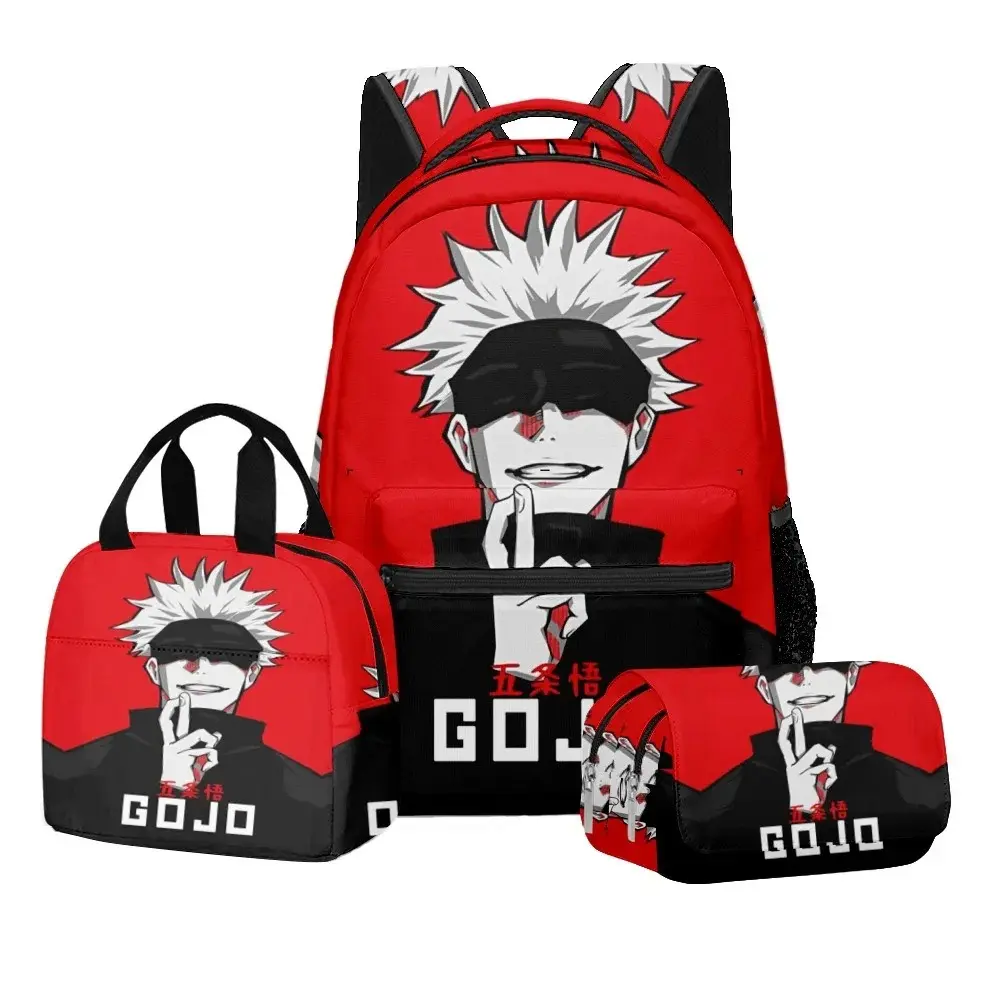 Jujutsu Kaisen 3-Piece Backpack Set – Wholesale Student Backpacks
