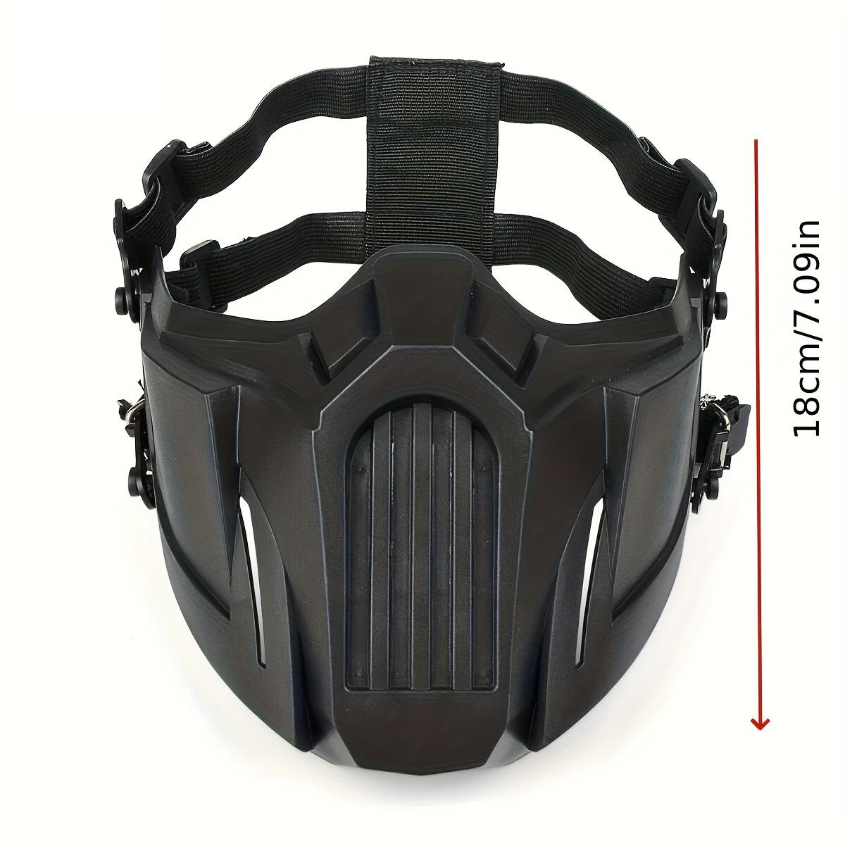 Cyberpunk Edge Full Face Tactical Mask - Breathable with Visor, Protect in Style for Airsoft, Halloween Cosplay, Accessories
