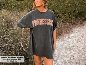 Comfort Colors Vintage Style Tennessee Shirt Oversized, Comfort Colors Tee Trendy Coconut Girl Aesthetic Cute Summer Beach, Full Colors
