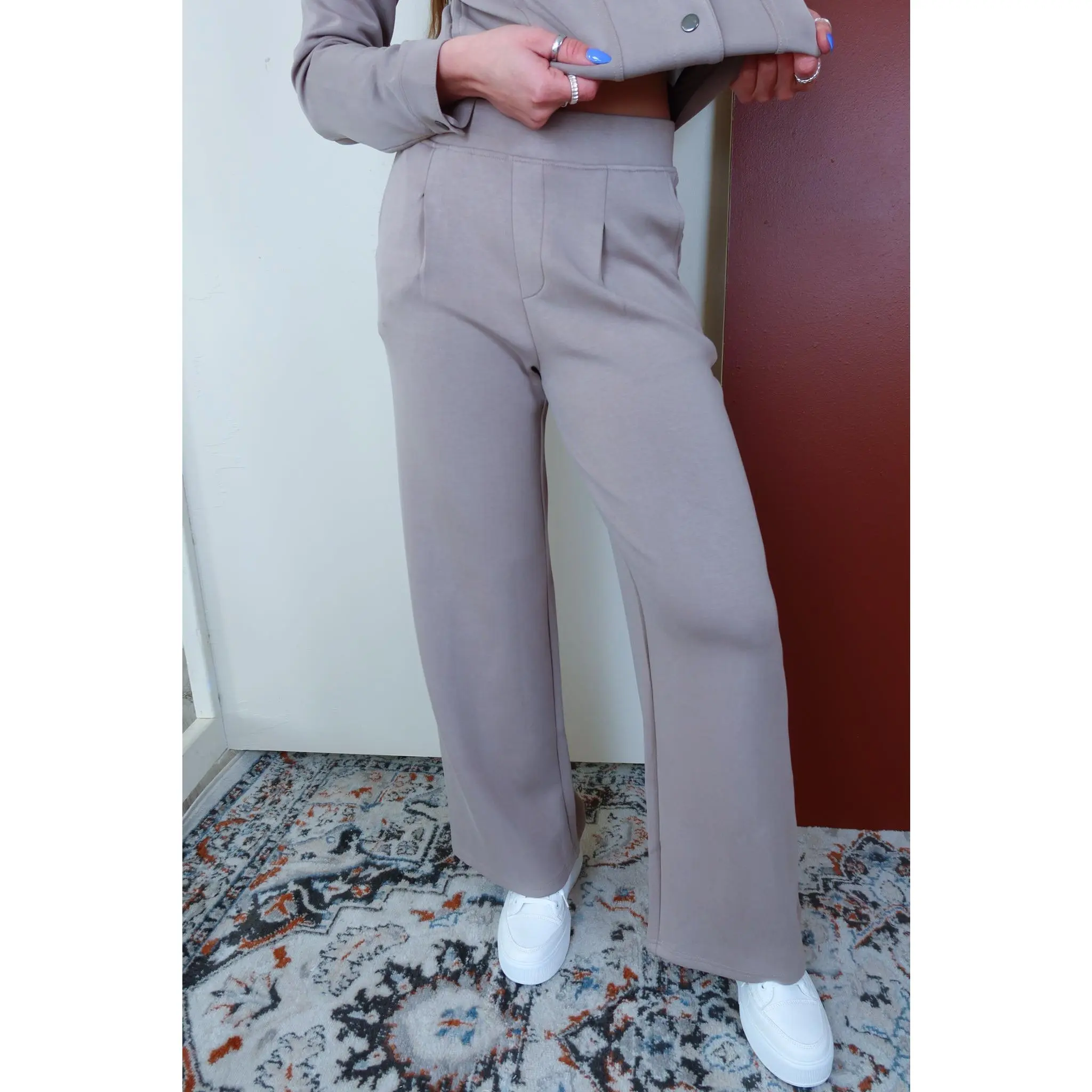 The Softest Taupe Frida Pants