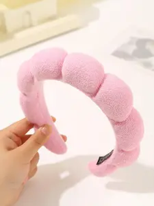 Women's Cloud-Shaped Headband, Cute Soft Puffy Spa Headband for Face Washing, Makeup, Bath, and Shower, Cute Headbands
