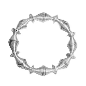 Coil Spring Stretch Bracelet - Stainless Steel