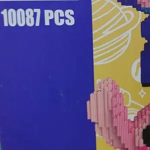 【Bundle of 2 Blue+Pink Alien】, Birthday Gift, Father's Day Gift, Educational, Boy, Girl, Trend Decoration, Cool Gifts, Brick, Interlocking Blocks, Family Bonding