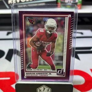 Marvin Harrison Jr Panini Donruss #286 Purple Season Stats /500