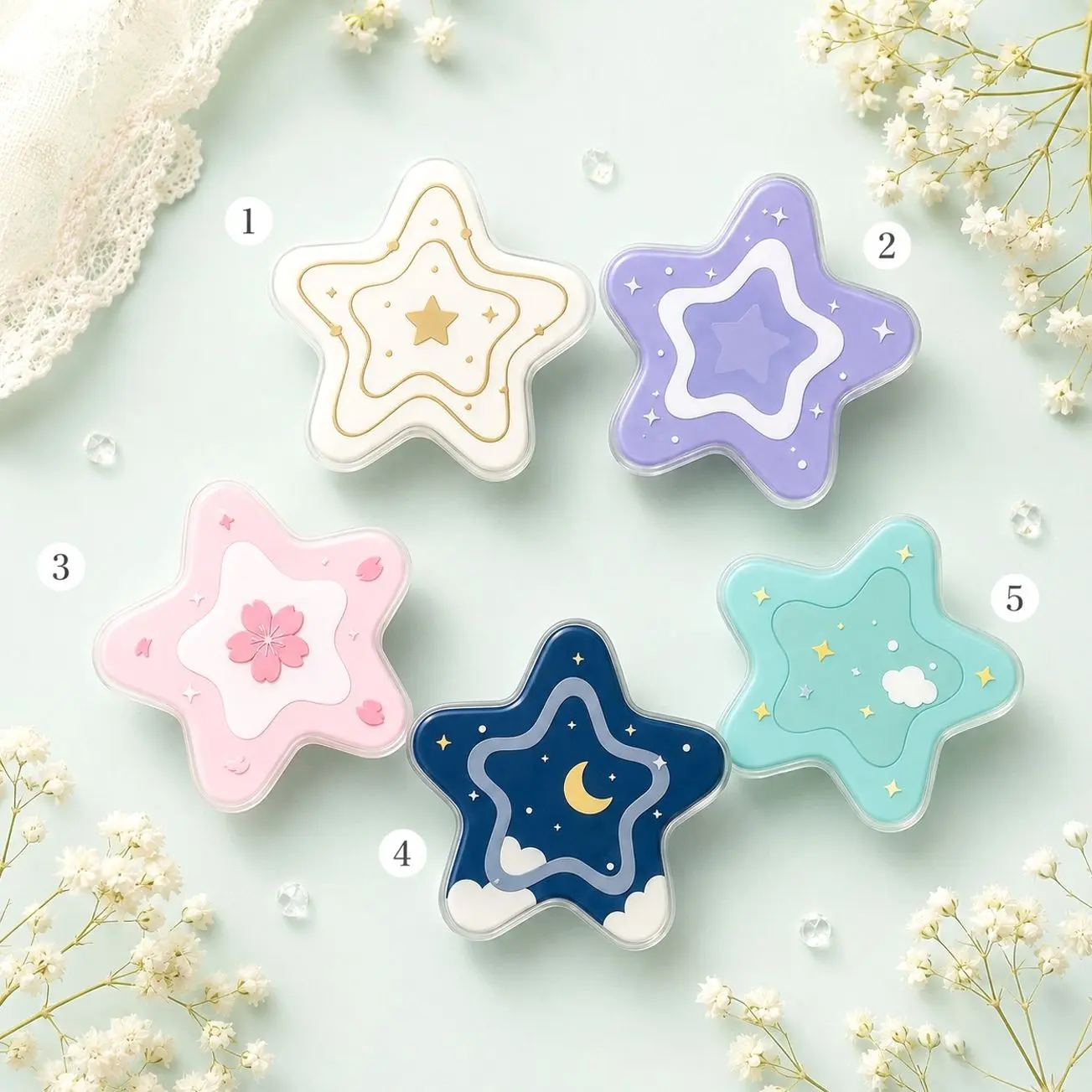 Pastel Star Celestial Aesthetic Magnetic Phone Grip & Phone Holder | Gift for Friend