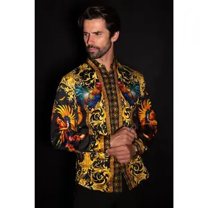 Bozeman Rhinestone Long Sleeve Shirt Animal Cotton