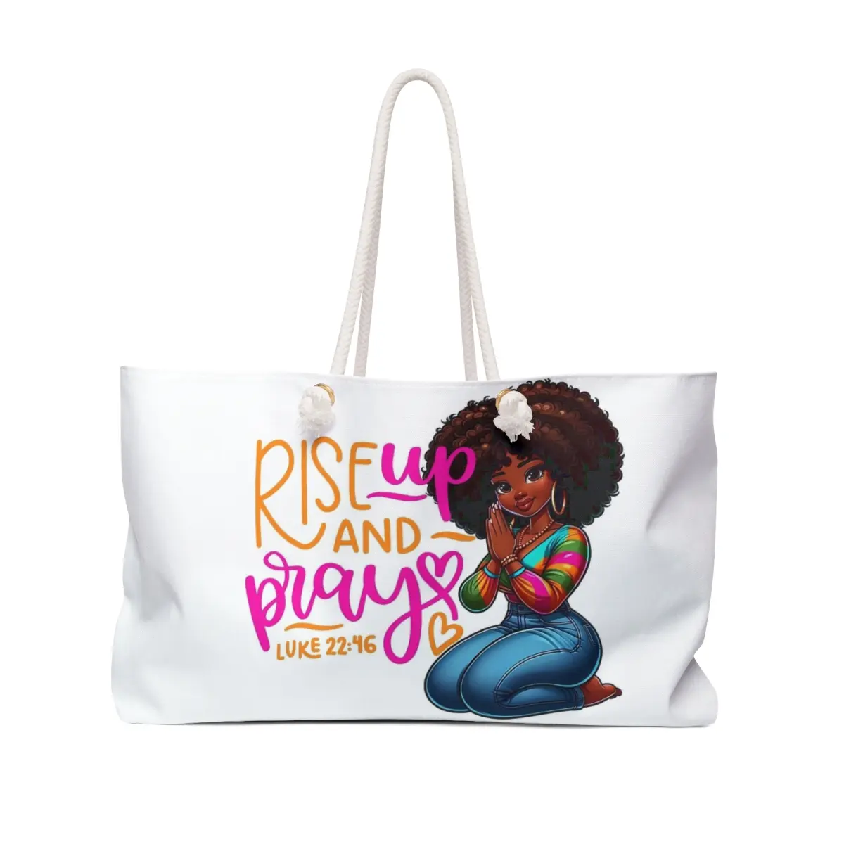 Black Girl - Rise Up & Pray - Weekender Bag