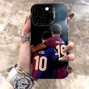 Yamal No. 19 And NO.10 MESSI For iPhone 16 15 14 13 12 11 Pro Max Plus Silicone Phone Case Non-slip Shockproof Ultra-thin TPU Anti-slip Texture Phone Case,Has Anti-Drop Function  It Is The Best Gift for Family, Friends And Loved Ones.