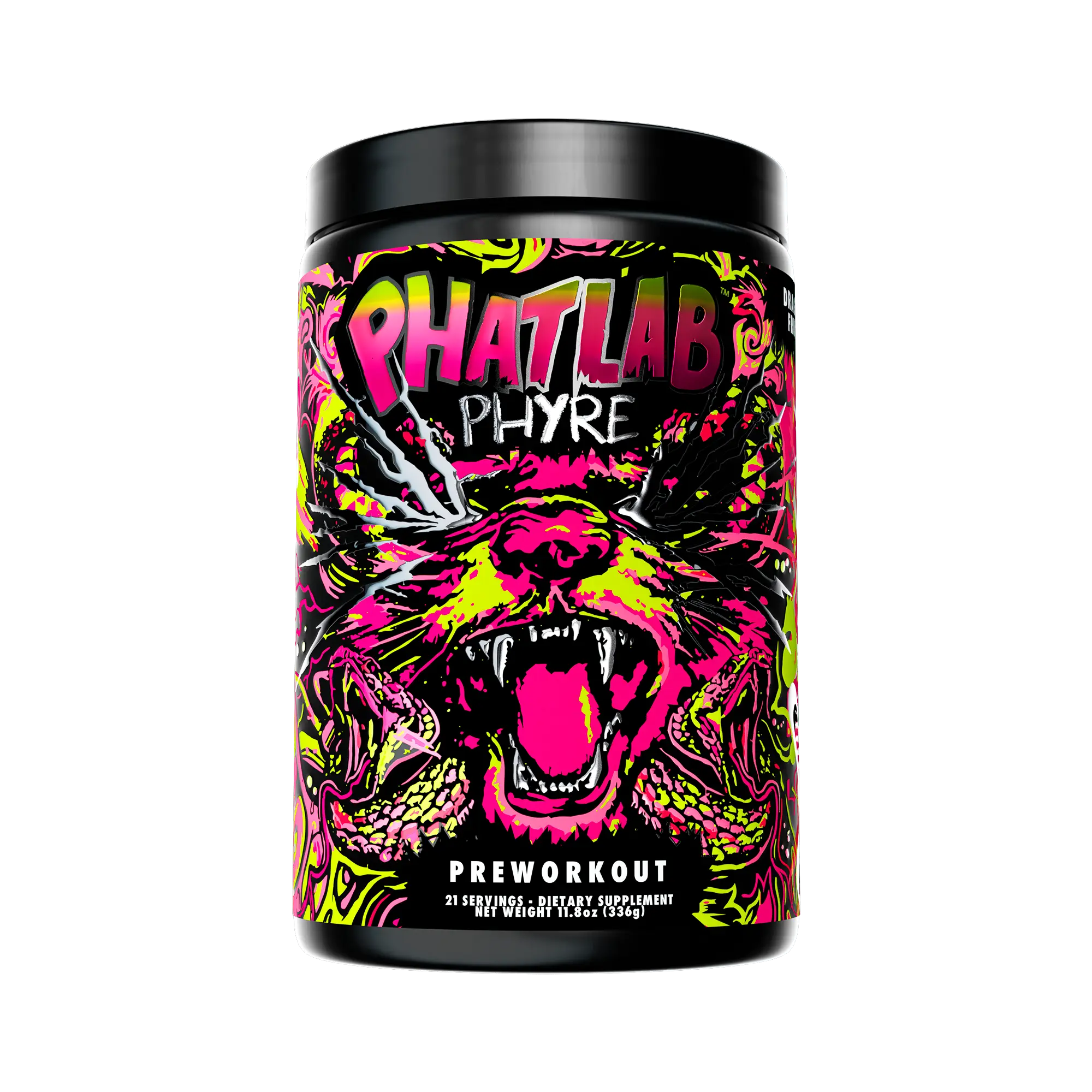 PHAT LAB Phyre Pre-Workout Supplement for Explosive Energy and Focus