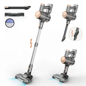 UMLo N8 Cordless Vacuum Cleaner, Lightweight Stick Vacuum with Powerful Suction, 2200mAh Battery, 40 Mins Runtime, Self-Standing, Rechargeable Cordless Stick Vacuum for Hardwood Floor Carpet Pet Hair