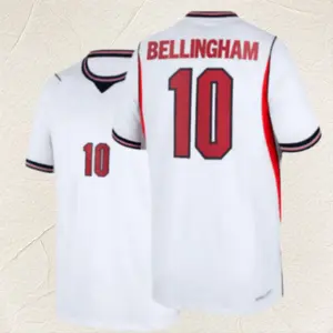 2026 England Home No. 10 Bellingham Short-Sleeve Soccer Jersey Breathable