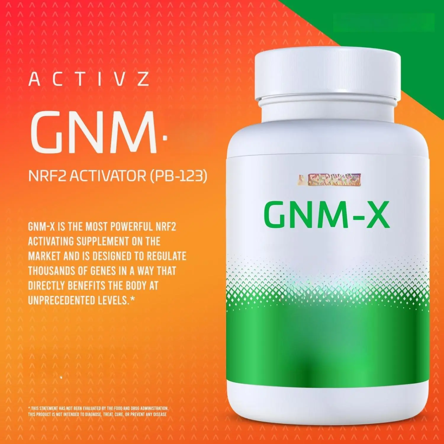 ACTIVZ GNM-X Nrf2 Activator for Genetic Cellular Defense Enhanced