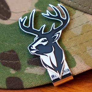 Buck Fever Hat Clip Bottle Opener - Black Buck Design for Kitchen Utensils