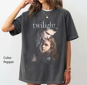 [Sale Up To 43%] Retro Twilight Saga  Graphic T-Shirt, Vintage Bella Loca Tshirt, Edward Cullen Tee, Fantasy Films Shirt, Gift For Fan