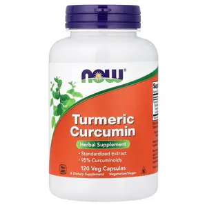NOW Foods Turmeric Curcumin, 120 Veg Capsules (665 mg per Capsule)