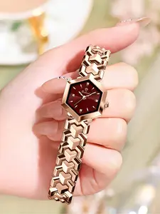 BINBOND N277 Women's Quartz Watch, Quartz Wrist Watches, Stainless Steel Waterproof Luminous, Flower shape Dial, for Party Daily Clothing Decor, With Box