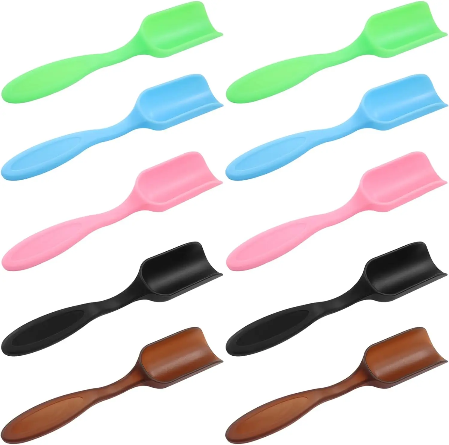 10Pcs Mini Shovel Set,Plastic Gardening Shovel Spoons Soil Scoops,Cultivation Digging Transplanting Tools