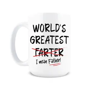 Father's Day Gift, World's Greatest Farter Mug, 11o 15oz Coffee Mug for Dad