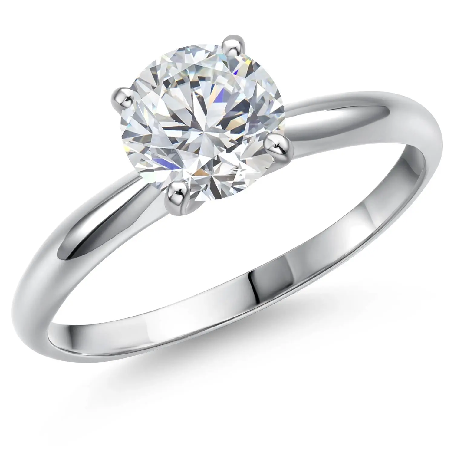 1-3 Cttw Lab Grown Diamond 900 Platinum IGI Certified Solitaire Engagement Ring for Women | D-E Color | VS1 Clarity | Platinum Ring Available in Size 5-9