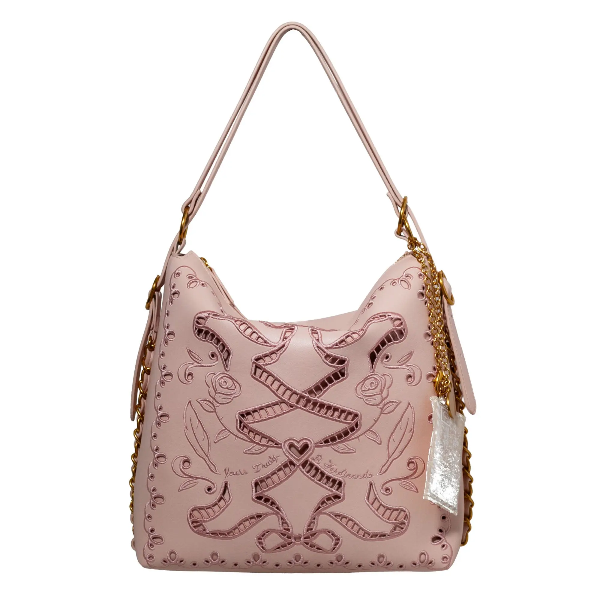 Ribbon Reverie Convertible Hobo Backpack